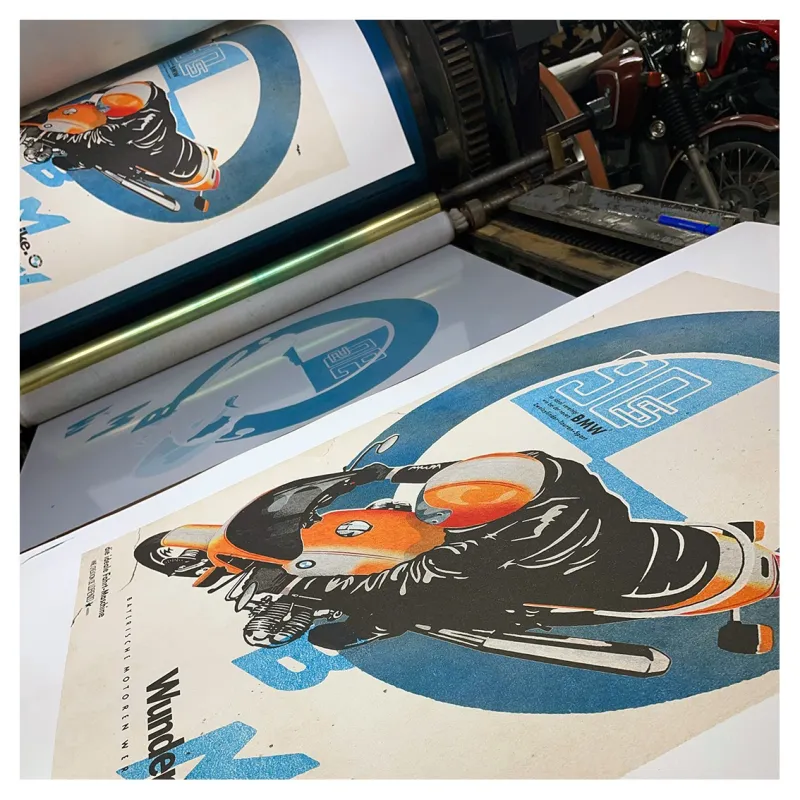 Estampes "BMW  R90 S Wunderbike", 2023, de Lorenzo Eroticolor, 6e couleur