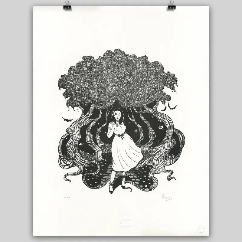 Première pierre lithographie de Guillaume Ringaud