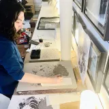 Première pierre lithographie de Guillaume Ringaud