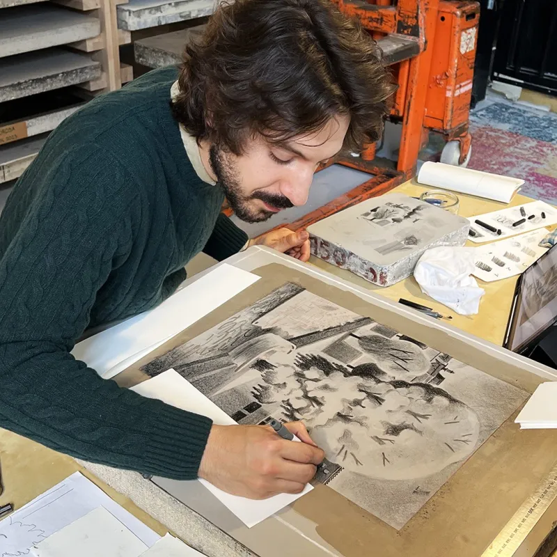 Lithographie de Stefano Grassi