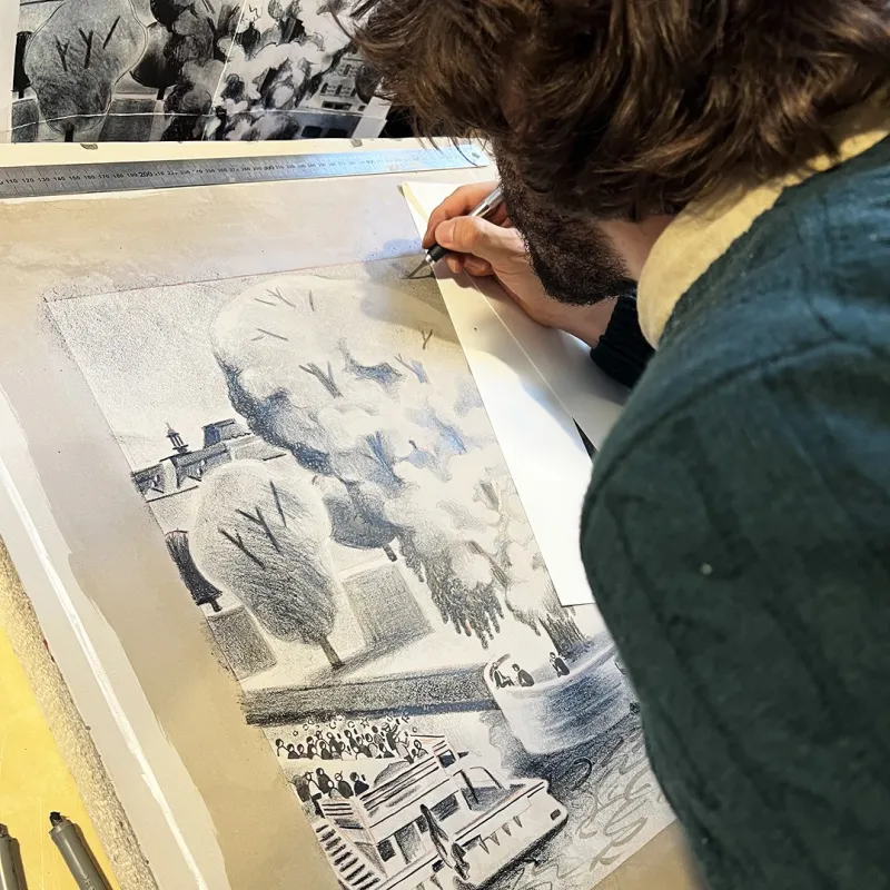 Lithographie de Stefano Grassi