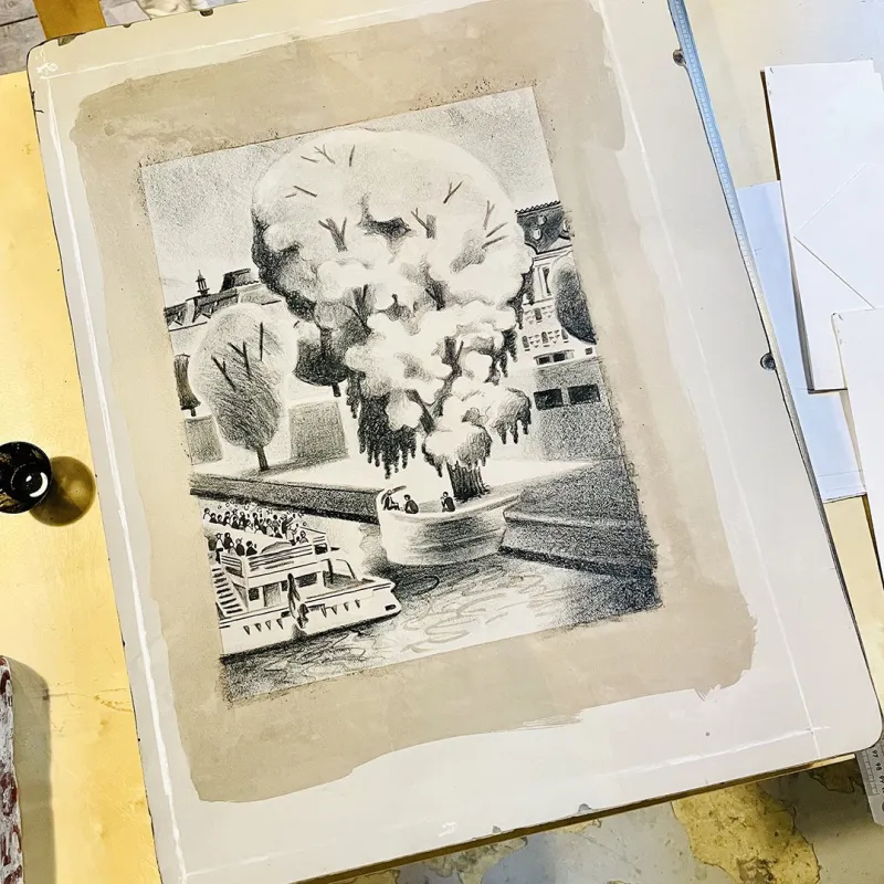 Lithographie de Stefano Grassi