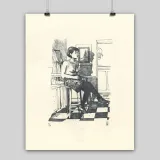 Lithographie d'Alexis Horellou, 2023