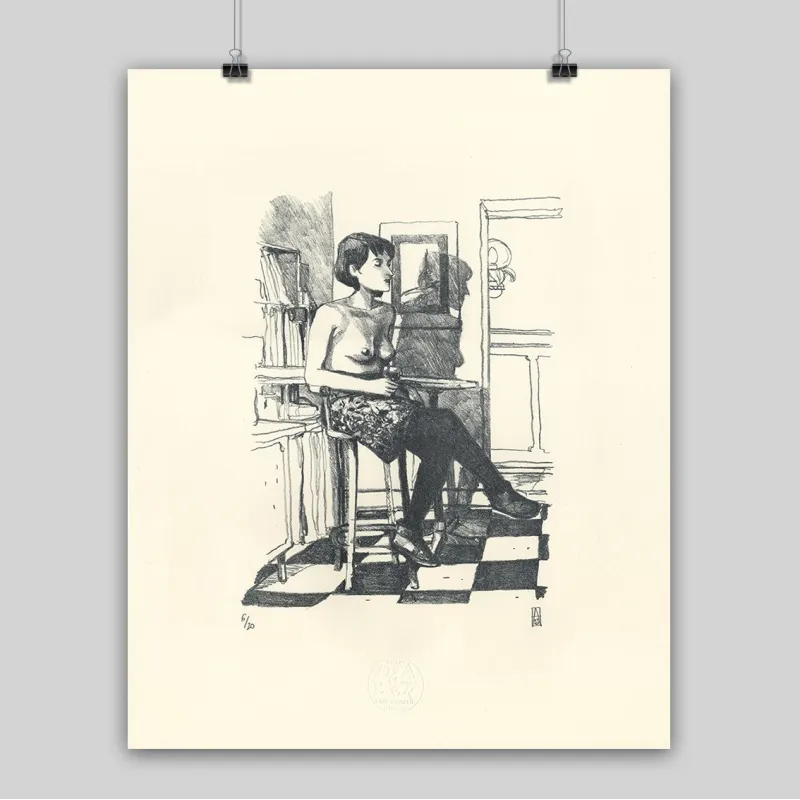 Lithographie d'Alexis Horellou, 2023