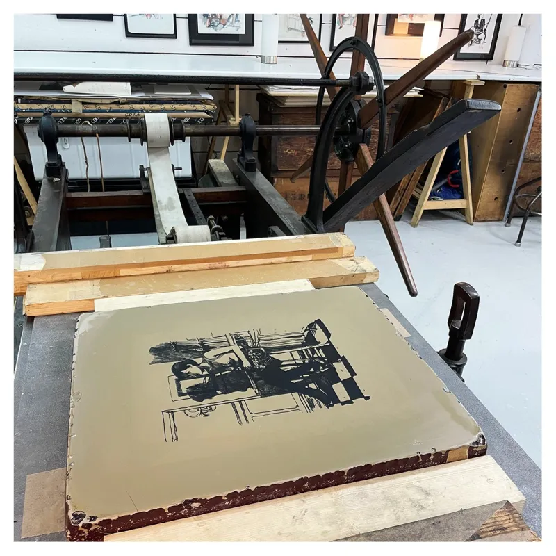 Lithographie d'Alexis Horellou, 2023
