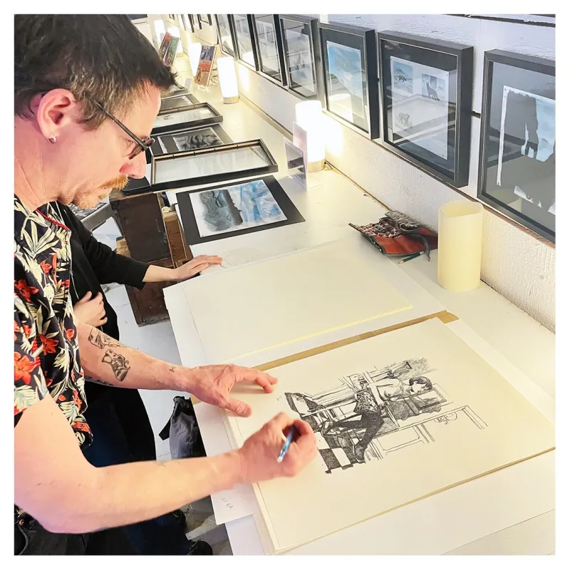 Lithographie d'Alexis Horellou, 2023