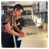 Lithographie d'Alexis Horellou, 2023