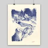 Lithographie de Lilian Coquillaud, 2024