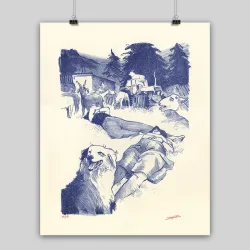 Lithographie de Lilian Coquillaud, 2024