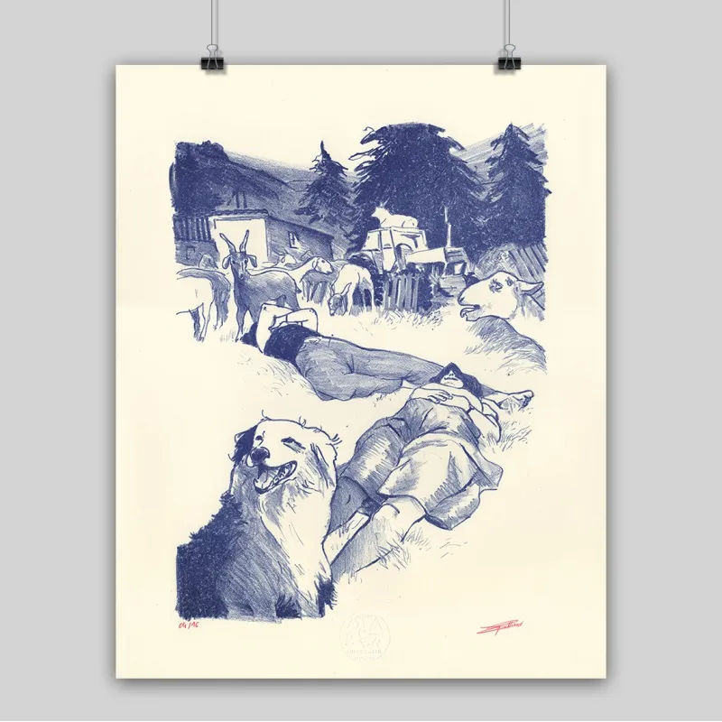 Lithographie de Lilian Coquillaud, 2024