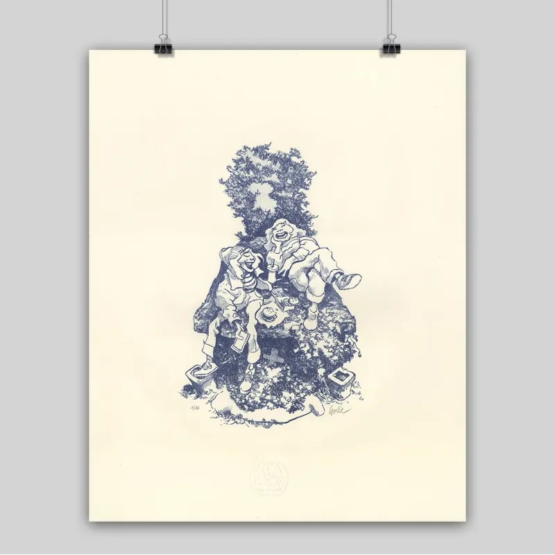 Lithographie de Cyrille Pomès, 2024
