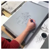 Lithographie de Cyrille Pomès, 2024