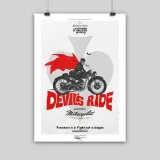 Estampes "Devils Ride", 2024, de Lorenzo Eroticolor, Aristocratic Motorcyclist