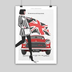 Estampes "Mini", 2024, de Lorenzo Eroticolor, Aristocratic Motorcyclist