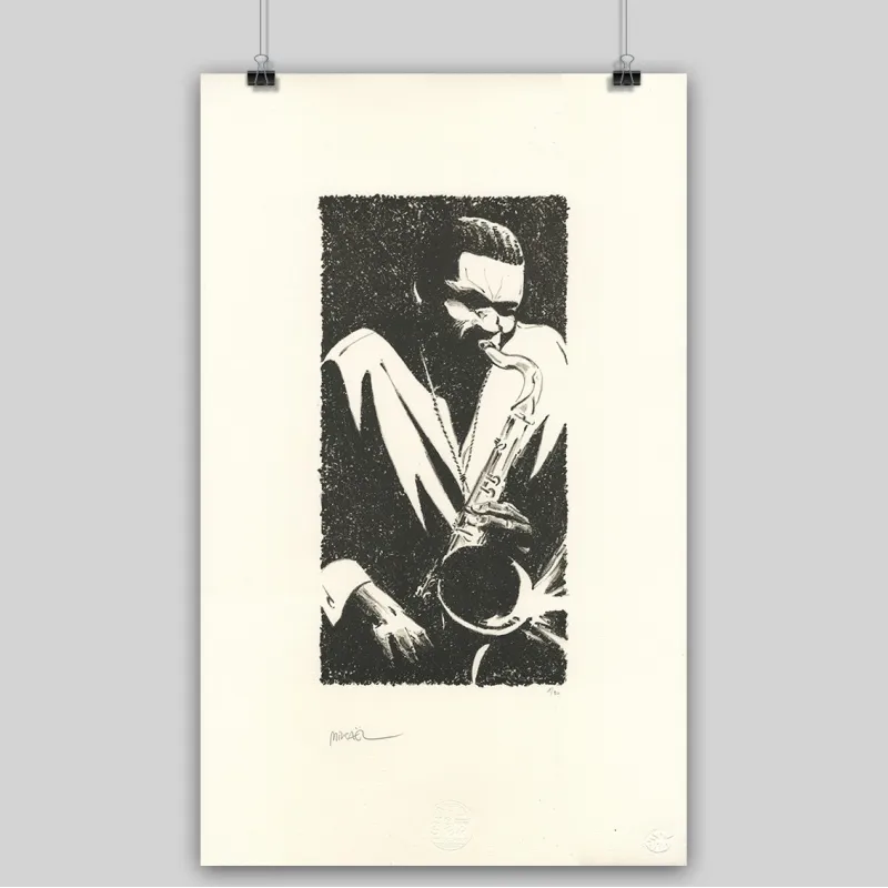 Lithographie "Harlem", par Mikaël, 2023