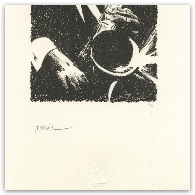 Lithographie "Harlem", par Mikaël, 2023