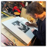 Lithographie "Harlem", par Mikaël, 2023
