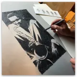 Lithographie "Harlem", par Mikaël, 2023