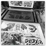 Lithographie "D'estoc & de taille", Ronan Toulhoat, 2023. Format 90 x 63 cm.
