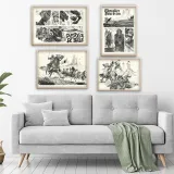 Lithographies "Tête de Chien" de Ronan Toulhoat.