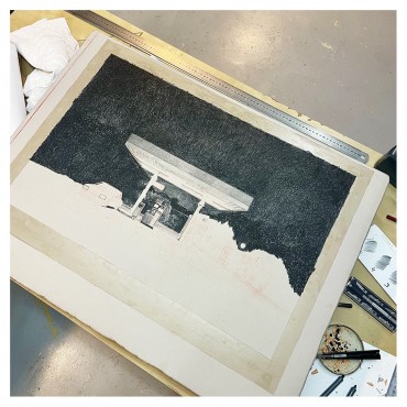 André Palais, lithographie An Ending, 2024