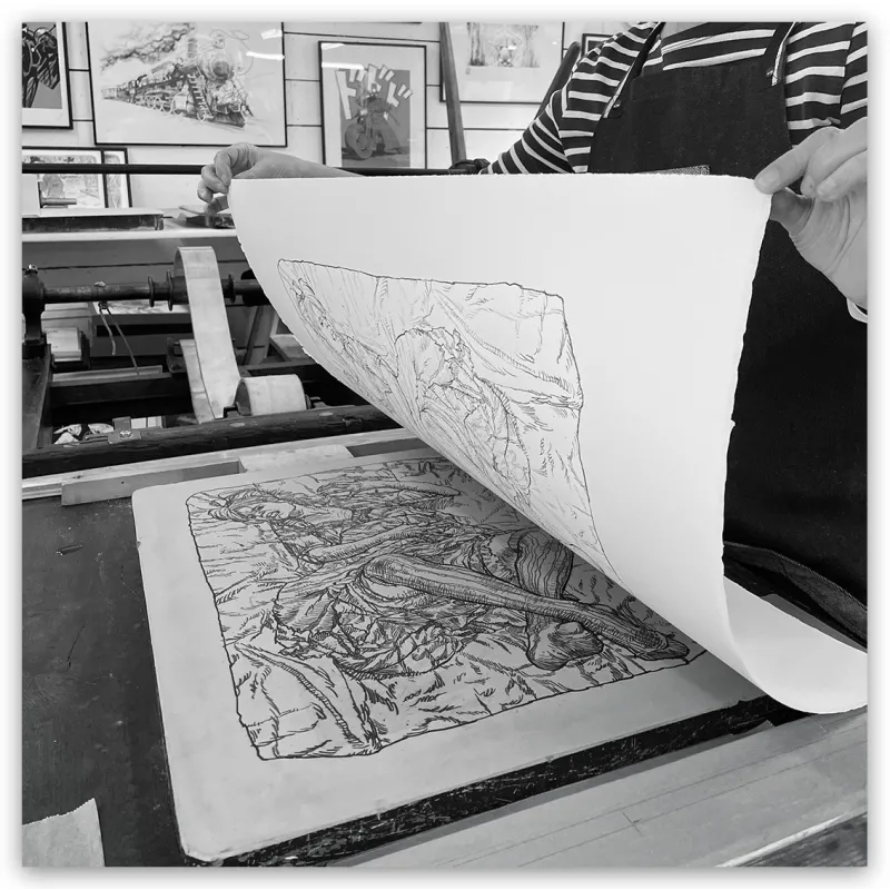 Ferdinand Boutard, lithographie, La virginale conception. Imprimée par Cora Texier