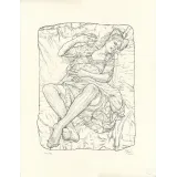 Ferdinand Boutard, lithographie, La virginale conception. Format 50x65 cm