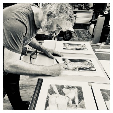 Lithographie Sasankasana by Vince*