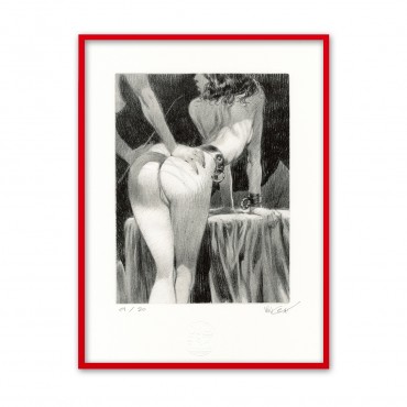 Lithographie Sasankasana by Vince*