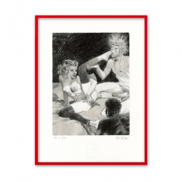 Lithographie Dhanurasana by Vince*