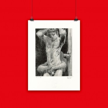 Lithographie Gomukhasana by Vince*
