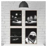 Quatre lithographies format 30x40 cm par André Palais, 2024