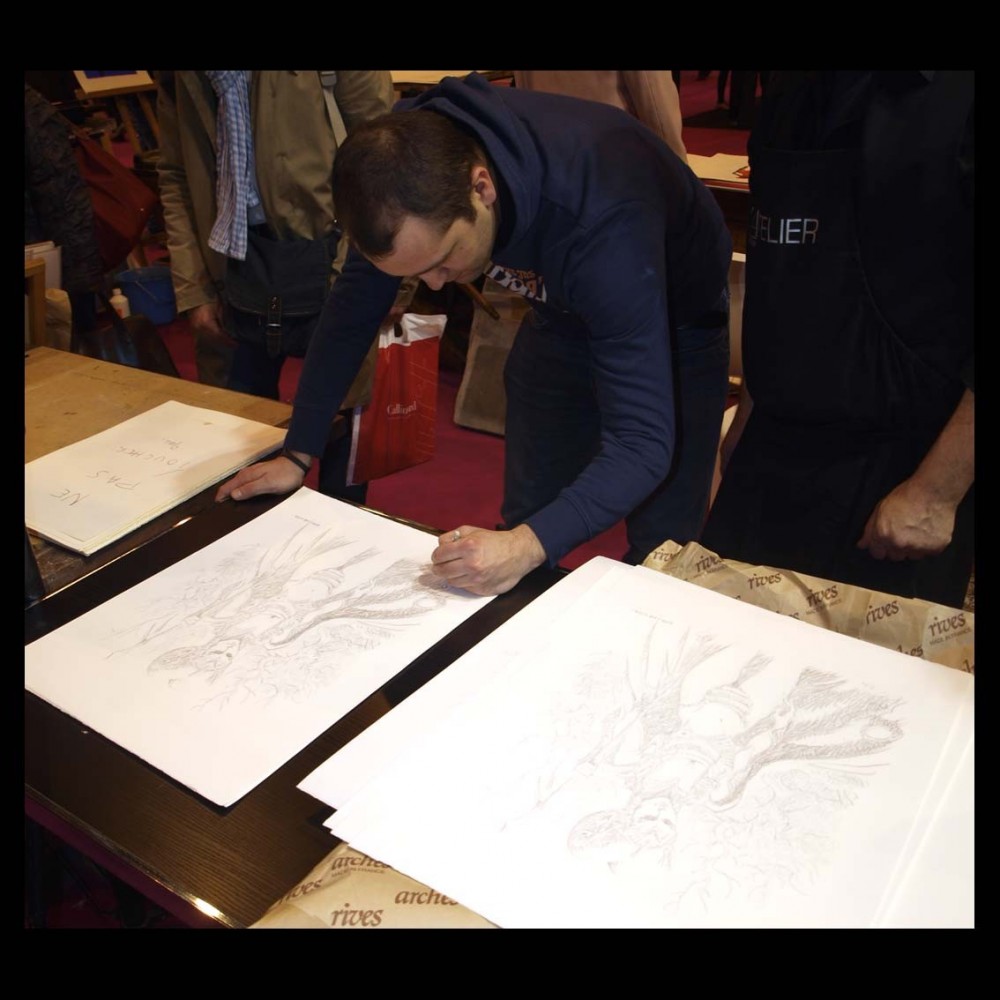 Giulio de Vita, lithographie, estampes, Anthèse, Nicolas Draeger