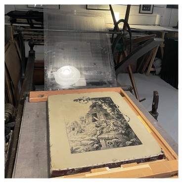 Lithographie, Alexis Nesme, El Diablo. Le Marsupilami de Nesme et Trondheim
