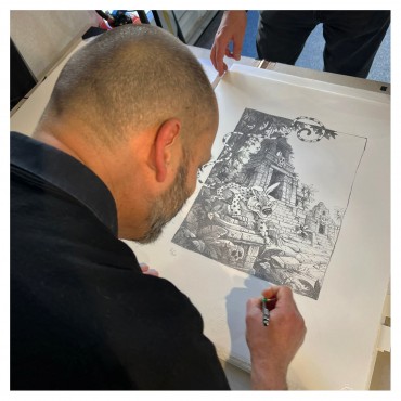 Lithographie, Alexis Nesme, El Diablo. Le Marsupilami de Nesme et Trondheim