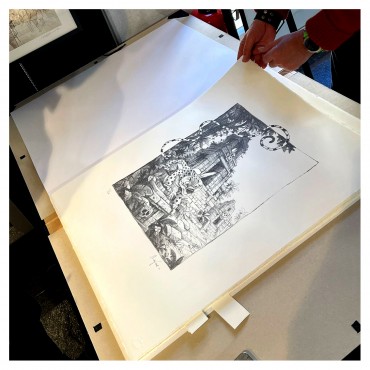 Lithographie, Alexis Nesme, El Diablo. Le Marsupilami de Nesme et Trondheim