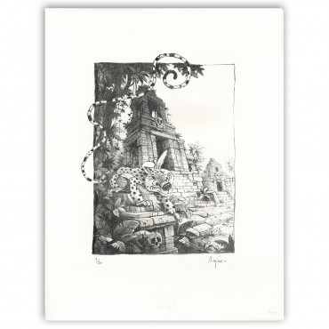 Lithographie, Alexis Nesme, El Diablo. Le Marsupilami de Nesme et Trondheim