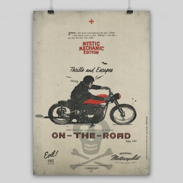 Lorenzo Eroticolor, Mystic Mechanic Éditions - On the road. Format 50 x 70 cm