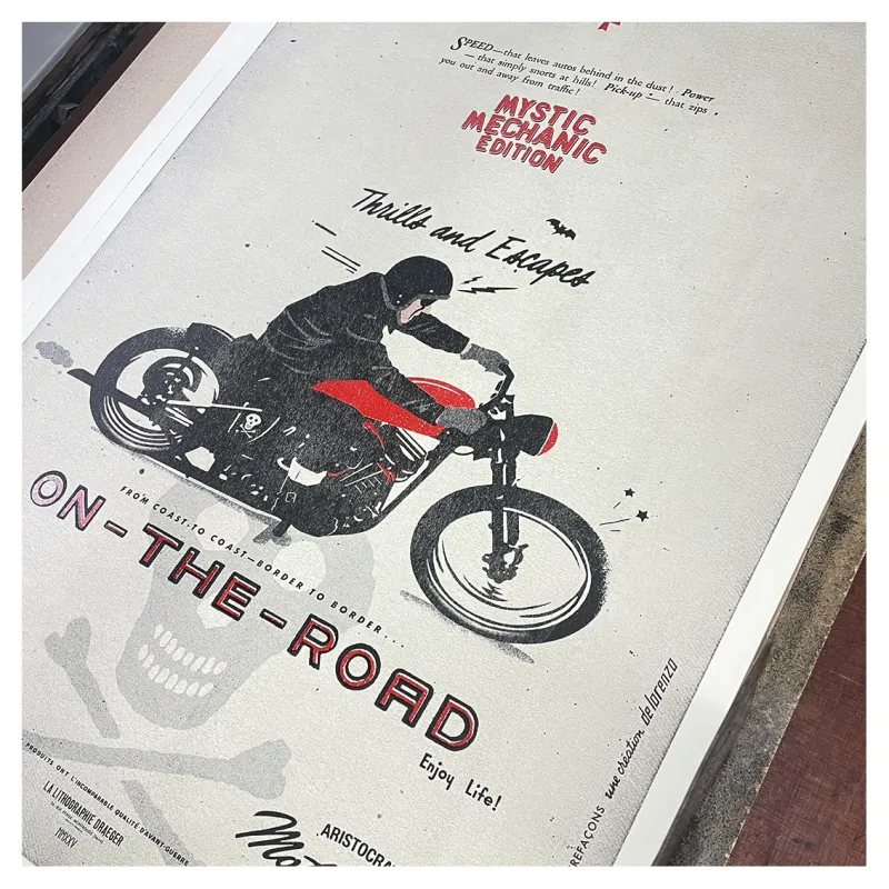 Lorenzo Eroticolor, Mystic Mechanic Éditions - On the road. Format 50 x 70 cm