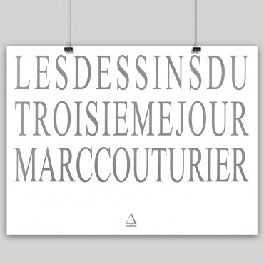 Planche titre "Les dessins du troisième jour", Marc Couturier.