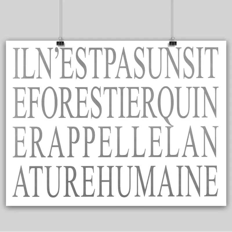 Planche texte "Les dessins du troisième jour", Marc Couturier.