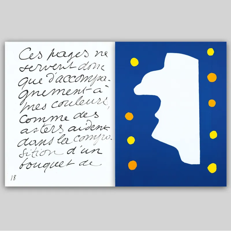 Jazz, Henri Matisse, 1947, Monsieur Loyal.
Édition imprimée en lithographie couleur par couleur.