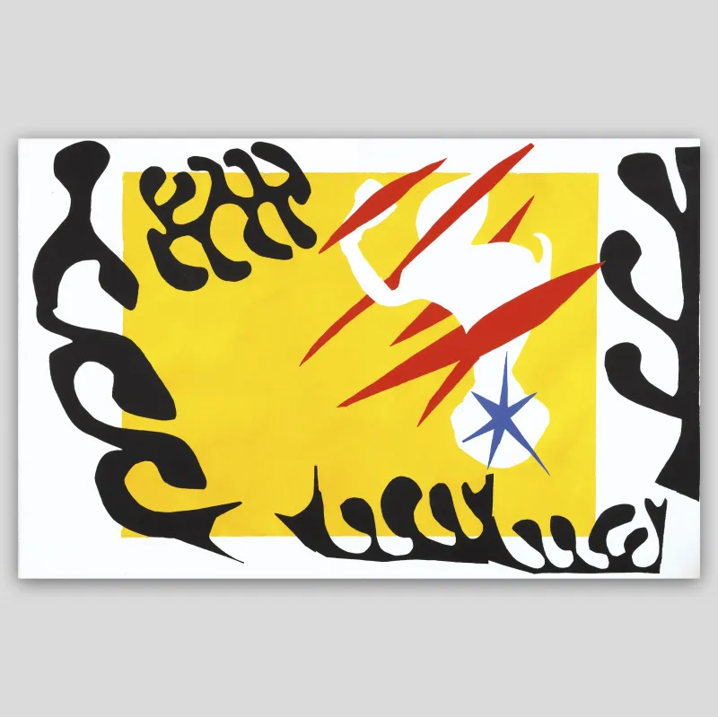 Jazz, Henri Matisse, 1947. Le cauchemar de l'éléphant blanc
Édition imprimée en lithographie couleur par couleur.