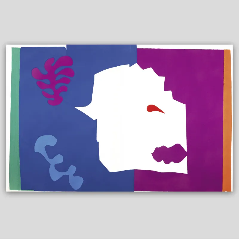 Jazz, Henri Matisse, 1947. Le Loup
Édition imprimée en lithographie couleur par couleur.