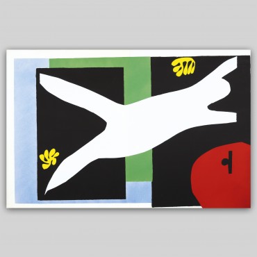 Jazz, Henri Matisse, 1947, La nageuse dans l'aquarium.
Édition imprimée en lithographie couleur par couleur.