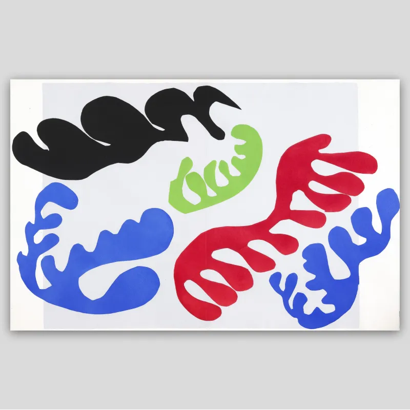 Jazz, Henri Matisse, 1947, Le lagon.
Édition imprimée en lithographie couleur par couleur.