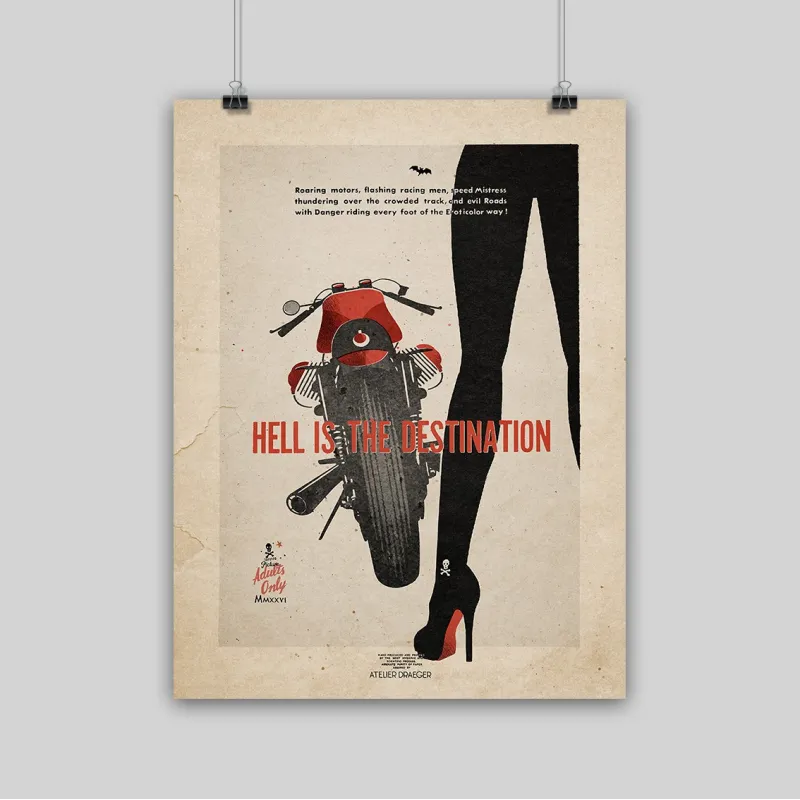 Guzzi, Hell is the destination, 2026, format 30x40 cm