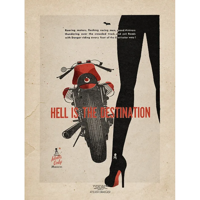 Guzzi, Hell is the destination, 2026, format 30x40 cm