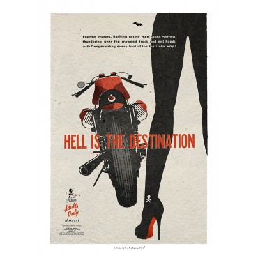 Aristocratic Motorcyclist, Guzzi, Hell is the destination, 2026