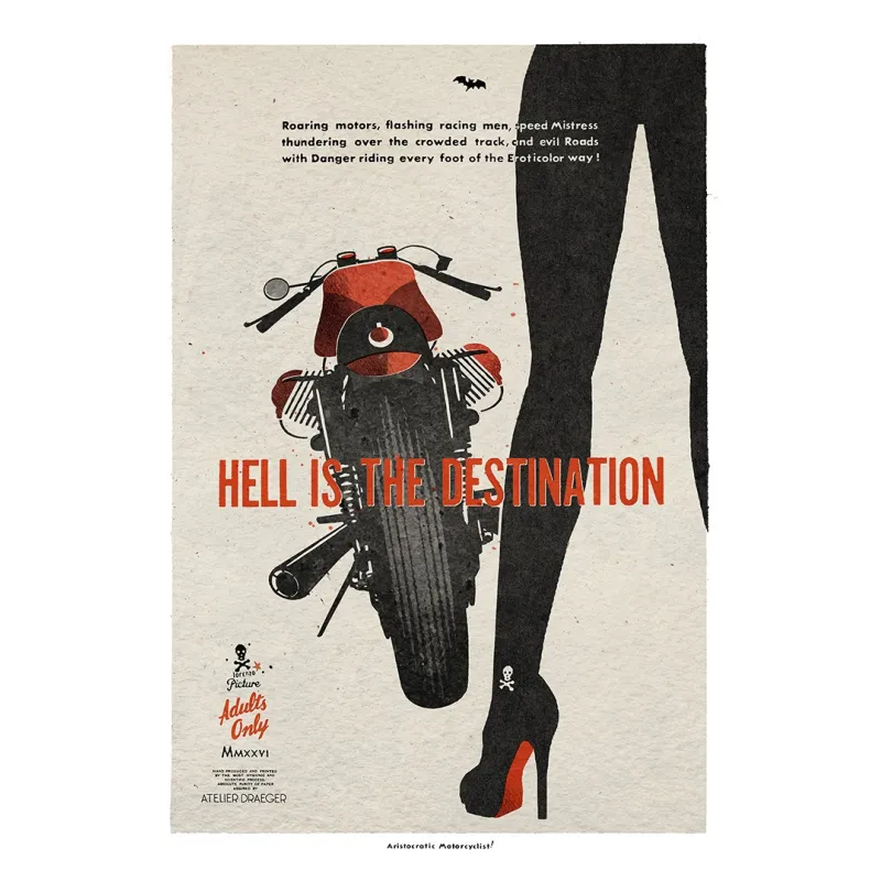 Aristocratic Motorcyclist, Guzzi, Hell is the destination, 2026